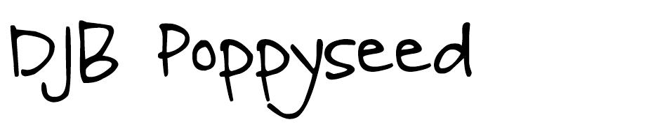 DJB Poppyseed font